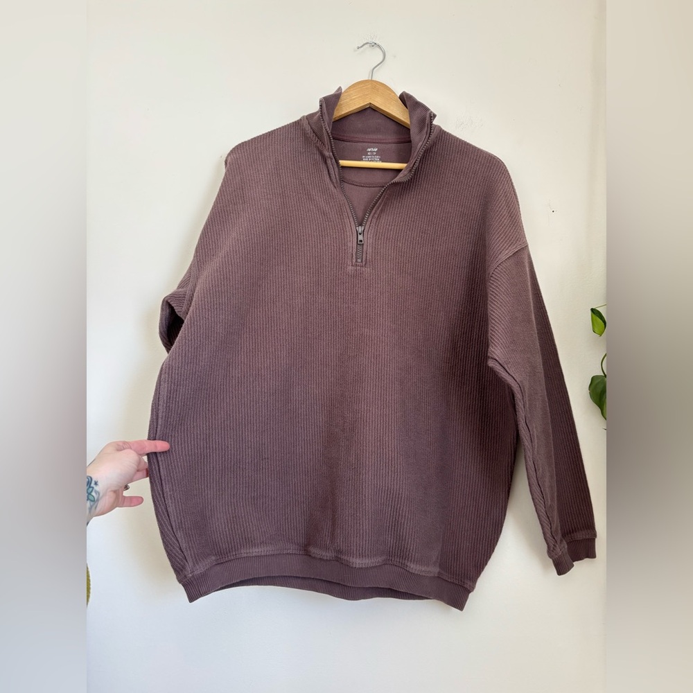 Aerie Good Vibes Corded Oversized Pullover - Picture 4 of 7